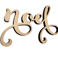 thumbnail image 2 of Krafty Supply 1/8" MDF Wood Noel- Script Font | Christmas Crafts | Merry Christmas wood | Christmas wreath | Christmas Door hanger | Wood Letter | Wood Words | Craft Letters | 22", 2 of 4
