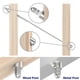 thumbnail image 2 of 50 Pack Stainless Steel 1/4In 30 Degree Angle Beveled Washer for 1/8In to 3/16In Deck Cable Railing T316 Marine Grade, 2 of 5