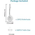 thumbnail image 4 of For Tomato 10pcs Plant Roller Hook Flower Vine Rope Crop Trellis Kit Tomato Roller Hook Kit, 4 of 5