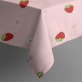 thumbnail image 5 of Strawberry Plants Fruit Square Tablecloth,Waterproof Square Table Cover,Wipeable Spillproof Washable Table Cover for Home Kitchen Party Decor 60"x60"(152x152cm), 5 of 6