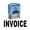 Black Ink, variant on INVOICE Self Inking Rubber Stamp Office Stationary Custom Shiny Stamp