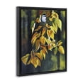 thumbnail image 3 of Stupell Industries Rustic Lodge Bird on Autumn Branch Black Floating Frame Canvas Art, 17 x 21, by Andrew Kiss, 3 of 8