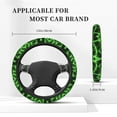 thumbnail image 5 of Balery Green Lightning print Steering Wheel Covers Elastic Skidproof Steering Wheel Protective Cover Case for Men Women Universal 15 Inches Cars Accessories, 5 of 8