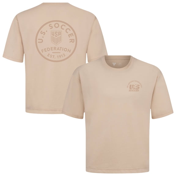 Men's Levelwear Khaki USMNT Luxe Signature Knit Transit Tonal T-Shirt