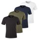 thumbnail image 1 of s.Oliver Camiseta para hombre, pack de 4 - Básica, cuello redondo, algodón, lisa Multicolor 2XL (XX-Large), 1 of 5