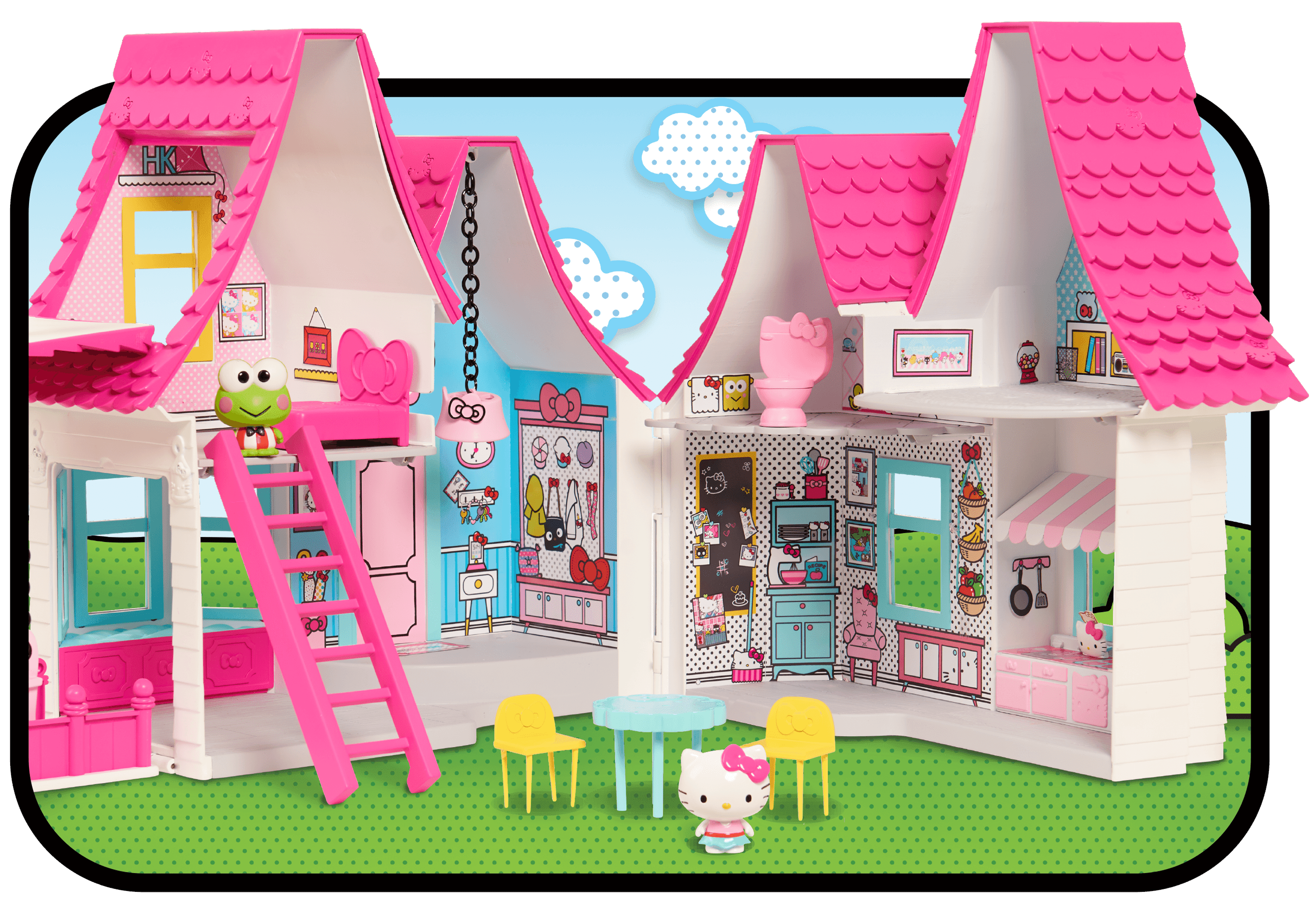  Hello  Kitty  Doll House  Over 15 inches tall Walmart com 