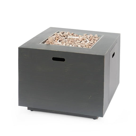Christopher Knight Home Wellington Outdoor 33-Inch Square Fire Pit by  - 33.00" W x 33.00" D x 24.00" H