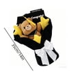 thumbnail image 3 of Graduation Gift Bear Flower Bouquet Set, Yellow Star with Mini Plush Graduation Bear, Greeting Card and Gift Box (Black), 3 of 6
