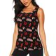 thumbnail image 1 of Fotbe Fire Fighting Blusas Sin Mangas para Mujer – Estilo Casual, Corte Suelto, Slim-Fit, Cuello Redondo Deportivo, Tops de Verano para Gimnasio y Yoga-Small, 1 of 7