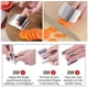 thumbnail image 5 of Paquete de 2 protectores de dedos de acero inoxidable para cortar verduras y frutas de forma segura, para cortar carne, utensilios de cocina para chef, 5 of 6