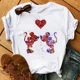 thumbnail image 3 of Camiseta de algodón para niños de Disney Mickey Minnie Mouse, nueva camiseta de moda Harajuku para niña, camiseta de verano de manga corta para bebé, ropa para niño, 3 of 5