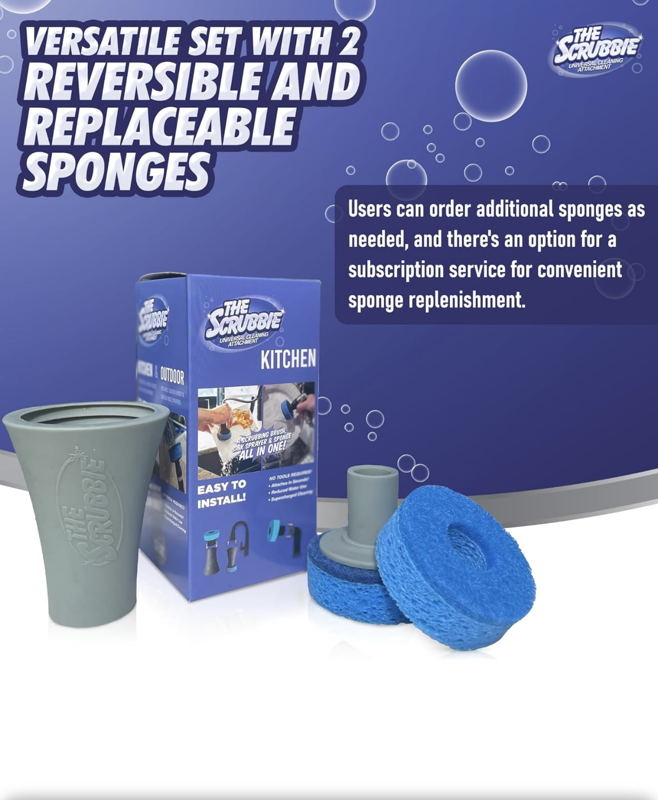 The Scrubbie 2.0. The universal cleaning attachment