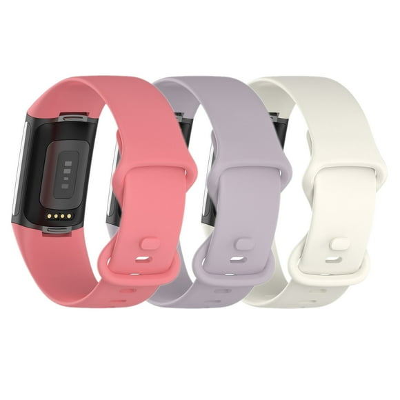 Tianle 3 Pack Compatible with Fitbit Charge 3 / Charge 4 Bands for Women, Slim Soft Silicon Replacement Bands for Fitbit Charge 3/Charge 3 SE/Charge 4 Women Men