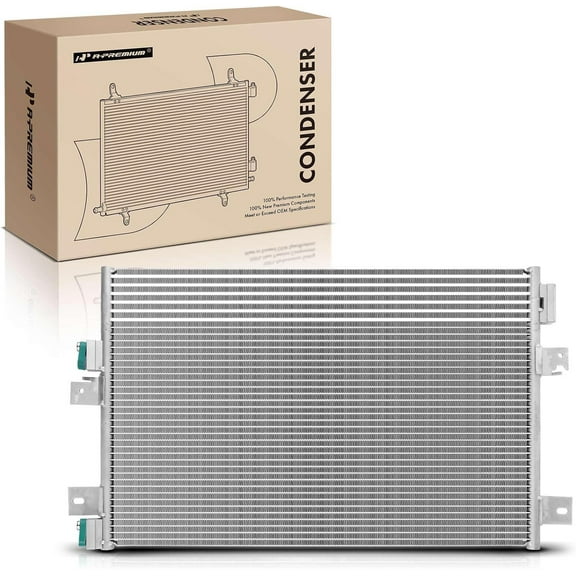 A-Premium Air Conditioning A/C Condenser Compatible with Chrysler 200 2011-2014, Sebring 2007-2010 & Dodge Avenger 2008-2014, Caliber 2007-2009 & Jeep Compass 2007-2010, Patriot 2007-2009