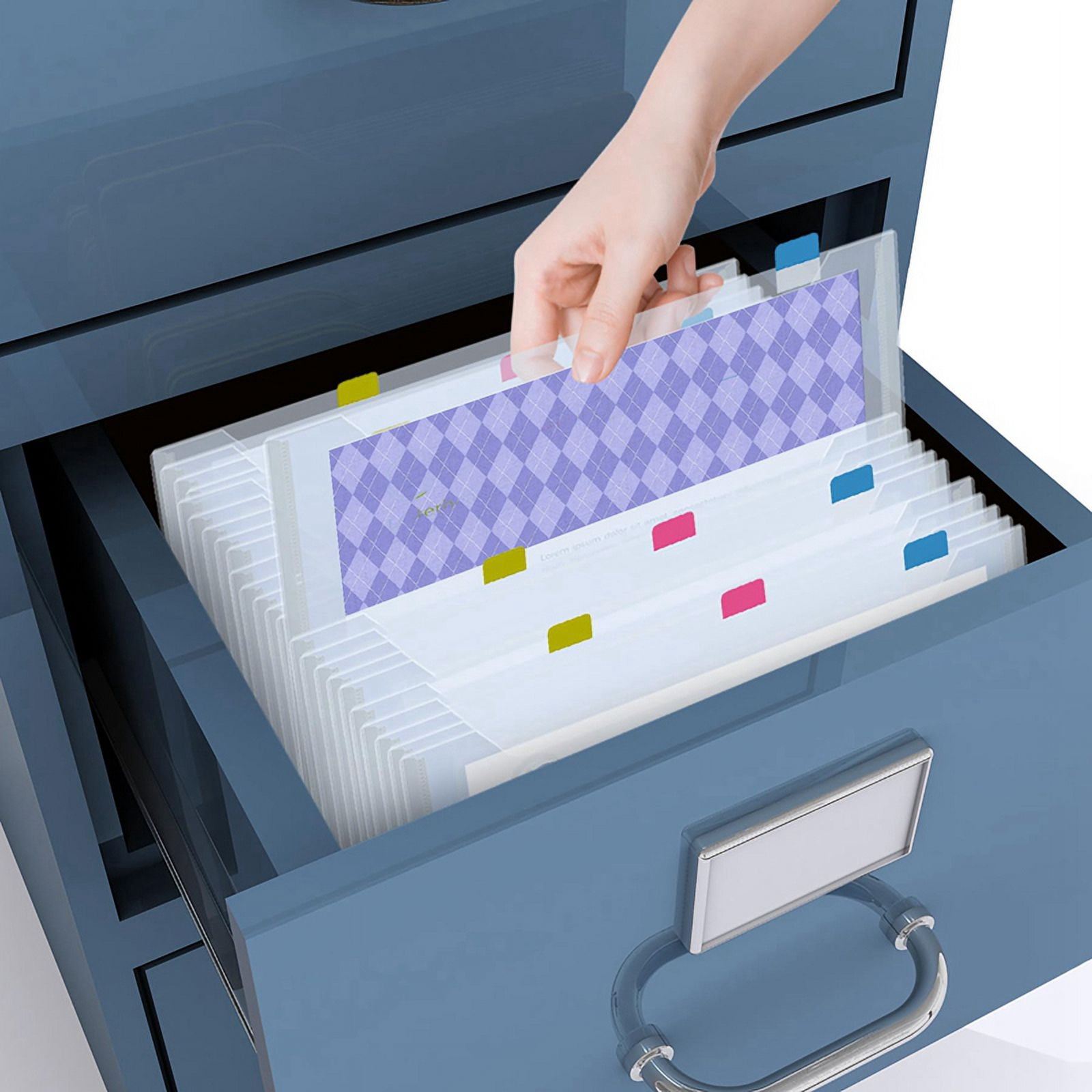 30.48X30.48cm Paper Storage, 50Pcs Clear Scrapbook Paper Storage Organizer Box for Paper Drawing Photos and Cardstock