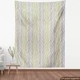 thumbnail image 4 of Ambesonne Abstract Fabric by the Yard Upholstery, Vertical Swirl Lines, 1 Yard, Multicolor, 4 of 5
