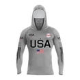 thumbnail image 2 of Men's USA 250th Anniversary Rash Guard Shirt UPF 50+ Sun Protection Hoodie with Mask Lightweight Fishing Hiking Running Long Sleeve Shirts, 2 of 3