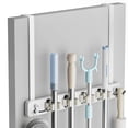 thumbnail image 1 of Lorbro Soporte para Escobas de Puerta con 4 Ranuras y 4 Ganchos, 1 of 8