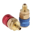 thumbnail image 4 of Adaptadores de conector rápido AC R134a de 4 piezas, juego bajo alto para aire acondicionado de coche Macarena Conector rápido AC R134a, 4 of 8