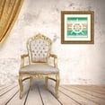 thumbnail image 3 of Mullan, Michael 12x12 Gold Ornate Wood Framed with Double Matting Museum Art Print Titled - Beachscape VI Helm Green, 3 of 4