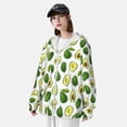 thumbnail image 4 of Picia Avocado1 Women's Men's UPF 50+ Sun Protection Hoodie Shirt Long Sleeve SPF Fishing Outdoor UV Hiking Lightweight Shirts-XX-Large, 4 of 9