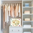 thumbnail image 5 of IAUYY 42*32*30cm Storage Bin with Lid Storage Boxes with Handles,300D Oxford Fabric+Hollow Board Applicable to Clothes Storage Office Storage,A Shining Snowflakes, 5 of 6