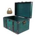 thumbnail image 5 of KAKOWELY Vintage Box Decorative Retro Treasure Storage Box for Dormitory Home Trinket Storage Box with Lock,9.84"X6.69"X6.1", 5 of 5