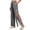 Dark Gray, variant on Womens Tear Away Pants Side Full Open Pajama Pants Post Hip Knee Leg Surgery Recovery Adaptive Clothing with Pock