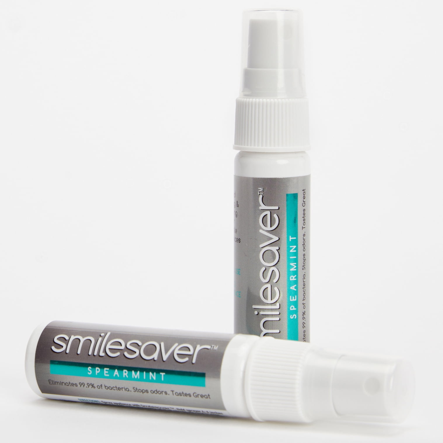 Smilesaver - Cleaning Spray for Retainers, Clear Aligners and Dentures - 1oz/30ml Per Bottle (2 Pack)