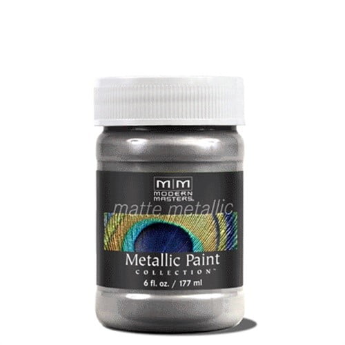 Mm591-06 6oz Platinum / Silver Matte Metallic Paint Collection ...