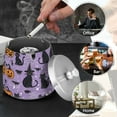 thumbnail image 4 of Yayeee Ashtray with Lid for Cigarette Smokeless Stainless Steel Home Ash Holder, Halloween Cats, 4 of 7