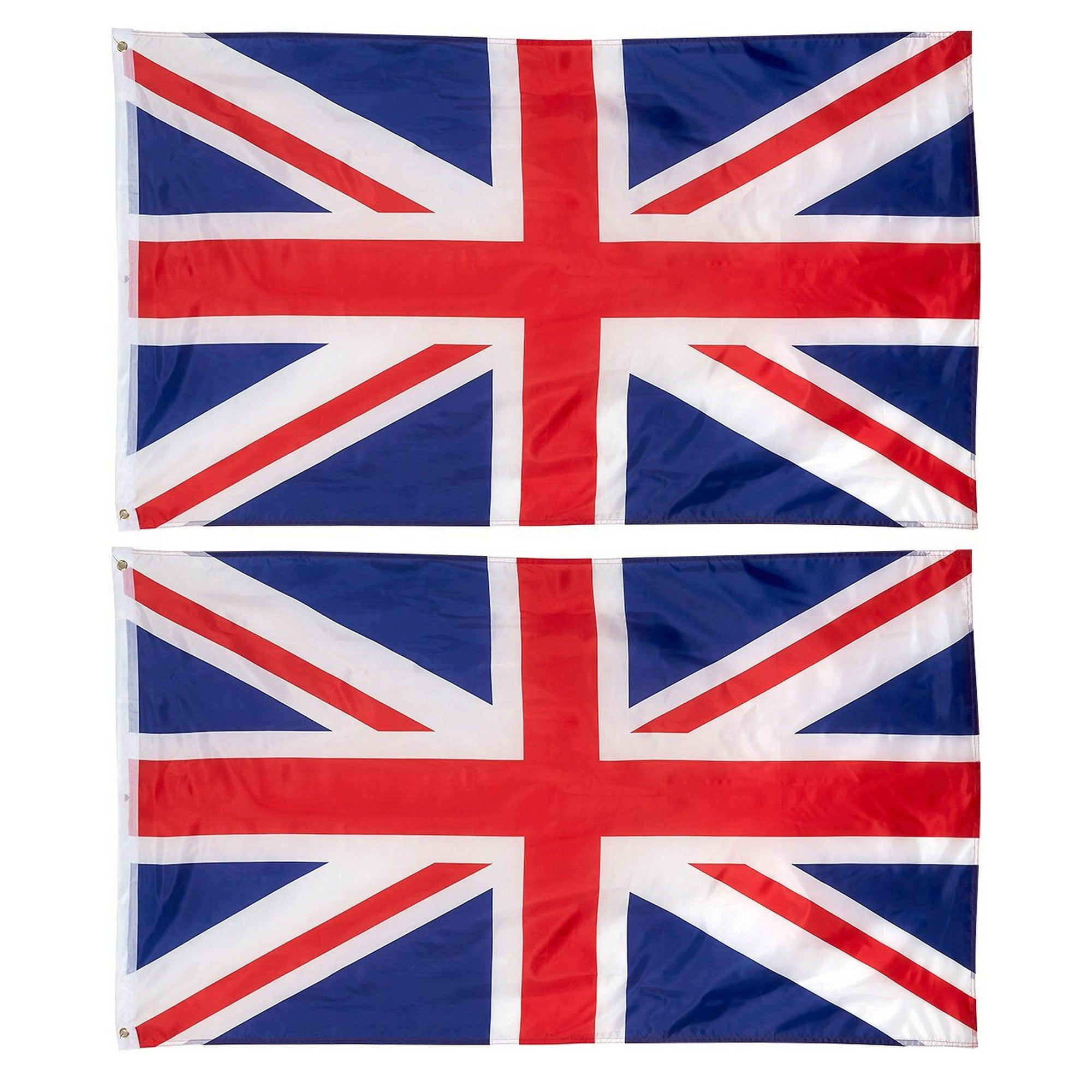 2-Piece Uk Flags - Outdoor 3X5 Feet United Kingdom Flags, British ...