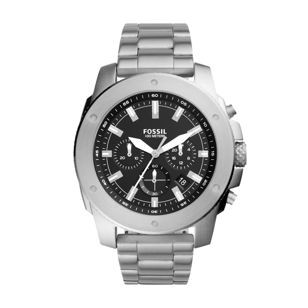 Fossil - Fossil Men's Mega Machine Chronograph Stainless Steel Watch ...