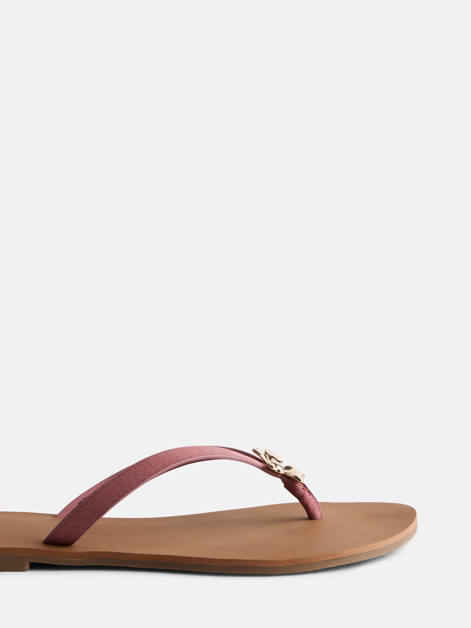 Time and Tru Women's Ornament Thong Sandals
