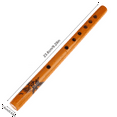 thumbnail image 5 of 10-Pack 6-Hole Bamboo Flute Recorder Clarinet Musical Instrument, 5 of 5