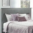 thumbnail image 1 of Nantucket Queen Wood Panel Headboard in Grey, 1 of 6
