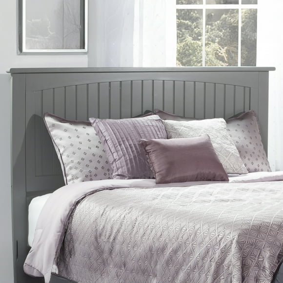 Nantucket King Wood Panel Headboard in Grey