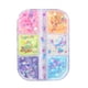thumbnail image 2 of Fiudx Polvos para Uñas, Purpurina Luminosa Que Brilla En La Oscuridad, Efectos de Color Holográficos Neón, Textura Suave de Resina Sintética, Decoración de Uñas, Regalo para Ella, Diseño de Frasco Bi, 2 of 2