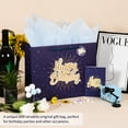 thumbnail image 3 of Hehanda Black Happy Birthday Gift Bag with Tissue Paper and Greeting Card for Birthday,Party,Happy Bithday Gift Bag for Men Women Birthday，13" Gift Bags Medium size(2-PCS Black, Happy Birthday), 3 of 6