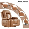 thumbnail image 7 of Power Lift Recliner Chair for Elderly,Electric Leather Lift Chair,  22" Wide Lift Assist Recliner for Seniors with Heat and Massage Function,Ergonomic Recliner Chair with Side Pocket and Cup Holders, 7 of 7