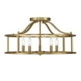 thumbnail image 2 of Stockton 5-Light Ceiling Light in Warm Brass, 2 of 5
