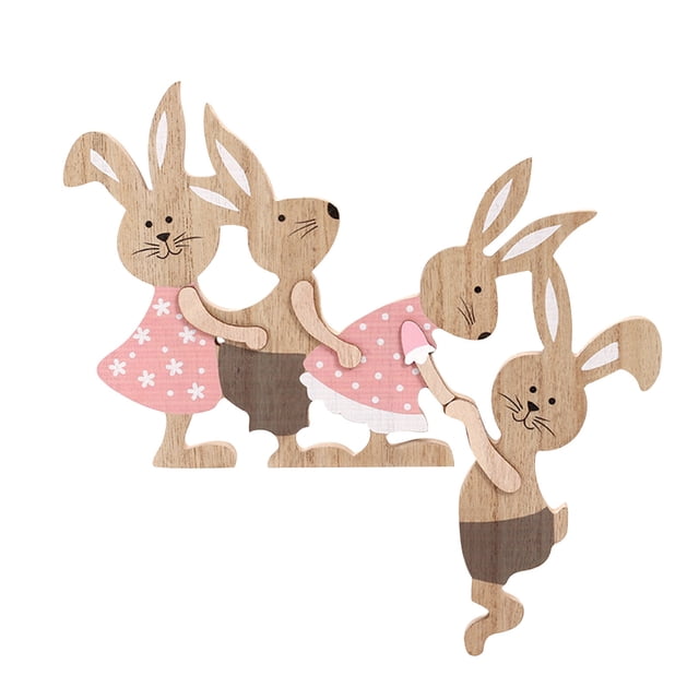 Decoraciones de Pascua, adornos de Pascua, regalos de Pascua, decoración de madera de Pascua, decoración del hogar, decoración de mesa, conejito de Pascua