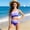 Purple, variant on Cethrio Girls' One Piece Swimsuits, Beach Quick-drying Summer Vacation Girls'Swimwear Pink Size 10-12