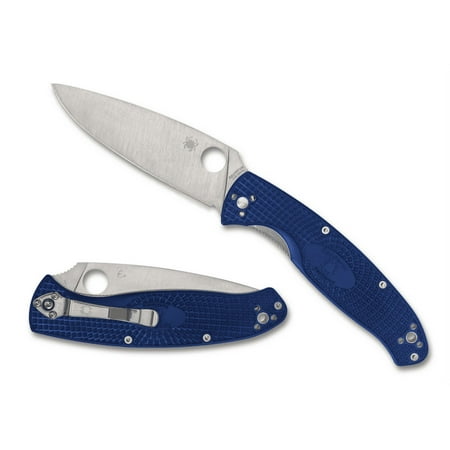 SPYDERCO Resilience Liner Lock Knife S35VN Stainless Steel & Blue FRN C142PBL Pocket Knives