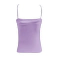 thumbnail image 5 of RMGVDSD Comfort Womens Tank Tops Women Camisole With Built In Bra Spaghetti Strap Cami Tanks Basic Padded Layering Yoga Tops Basic Cami T-Shirts, 5 of 5