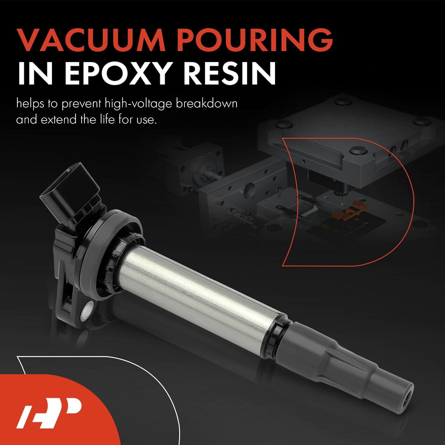 A-Premium Ignition Coils Pack Replacement for Toyota Corolla 2009-2016 Matrix 2009-2013 Prius Pontiac Vibe Scion IM xD Lexus CT200H I4 1.8L 2-PC Set