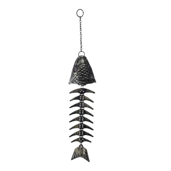 TIELUTT Fish Bone Wind Chime Unique Retro Wind Chime with Skeleton Design Used for Turtle Wind Chimes Solar Wind Chimes for Memory Wind Chimes Outdoor Tractor Wind Chimes Seashell Wind Chimes