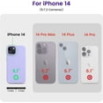 thumbnail image 6 of Designed for iPhone 14 Case, Silicone Shockproof Slim Thin Phone Case for iPhone 14 6.1 inch (Light Purple), 6 of 14