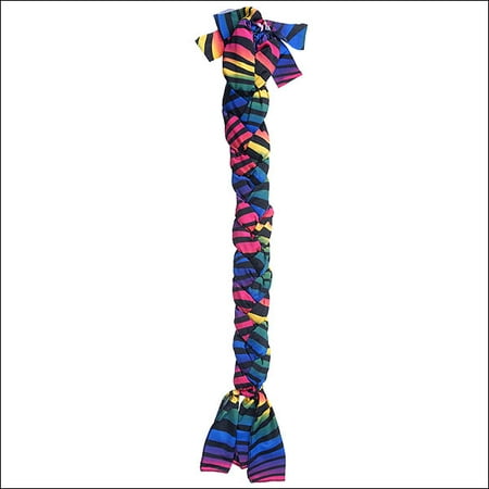 Tail Lycra Bag - RAINBOW ZEBRA TOUGH-1 PRINTED LYCRA BRAID IN TAIL BAG WESTERN HORSE GROOMING