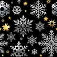 thumbnail image 3 of Lavoie, Tina 12x12 Black Modern Framed Museum Art Print Titled - Park Avenue Snowflake Pattern, 3 of 5